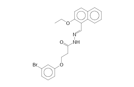 3-(3-bromanylphenoxy)-N-[(E)-(2-ethoxynaphthalen-1-yl)methylideneamino]propanamide