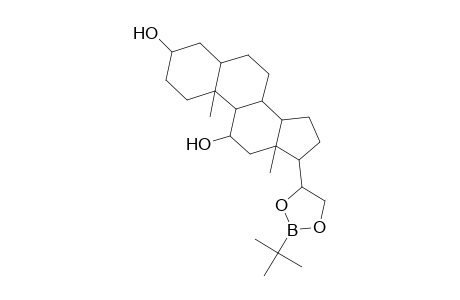 17-(2-tert-Butyl-1,3,2-dioxaborolan-4-yl)androstane-3,11-diol