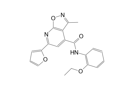isoxazolo[5,4-b]pyridine-4-carboxamide, N-(2-ethoxyphenyl)-6-(2-furanyl)-3-methyl-