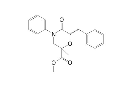 Methyl-6-benzylidene-2-methyl-5-oxo-4-phenylmorpholine-2-carboxylate