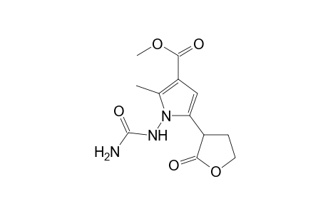2-Methyl-5-(2-oxo-tetrahydro-furan-3-yl)-1-ureido-1H-pyrrole-3-carboxylic acid methyl ester