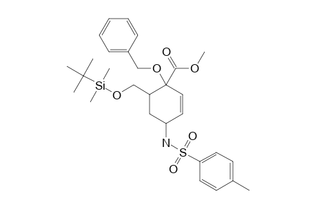 METHYL-1-BETA-(BENZYLOXY)-6-BETA-([(TERT.-BUTYLDIMETHYLSILYL)-OXY]-METHYL)-4-ALPHA-(4'-METHYLBENZENESULFONYL)-CYCLOHEX-2-ENE-CARBOXYLATE