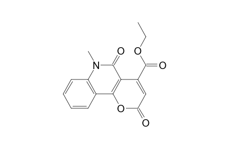 Ethyl 6-methyl-2,5-dioxo-5,6-dihydro-2H-pyrano[3,2-c]quinoline-4-carboxylate