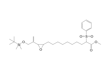 2-(Benzenesulfonyl)-10-{3-[1-(((tert-butyldimethylsilyl)oxy)methyl)vinyl]oxiranyl}decanoic acid methyl ester