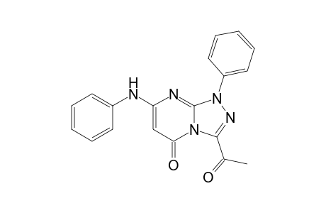 1-Phenyl-3-acetyl-7-(phenylamino)-1,2,4-triazolo[4,3-a]pyrimidin-5-one
