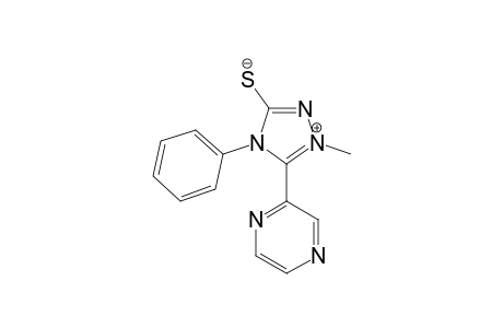 ANHYDRO-3-MERCAPTO-1-METHYL-4-PHENYL-5-(2'-PYRAZINYL)-1,2,4-TRIAZOLIUM-HYDROXIDE