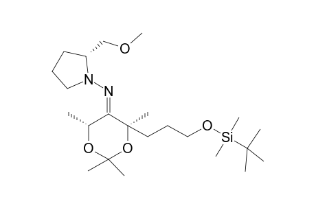 (E/Z)-N-{(4R,6R)-4-[3'-(tert-Butyldimethylsilyloxy)propyl]-2,2,4,6-tetramethyl-1,3-dioxan-5-ylidene}-N-[(2"R)-2"-methoxymethyl)tetrahydro-1''H-1''-pyrrolyl]amine
