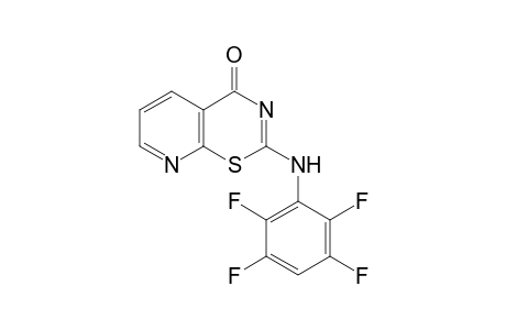 4H-Pyrido[3,2-e][1,3]thiazin-4-one, 2-[(2,3,5,6-tetrafluorophenyl)amino]-5