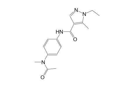 N-{4-[acetyl(methyl)amino]phenyl}-1-ethyl-5-methyl-1H-pyrazole-4-carboxamide