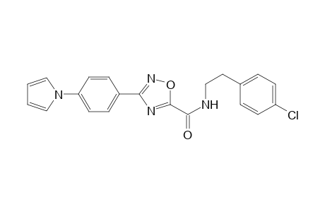 N-[2-(4-chlorophenyl)ethyl]-3-[4-(1H-pyrrol-1-yl)phenyl]-1,2,4-oxadiazole-5-carboxamide
