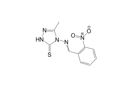 3-Methyl-4-(2-nitrobenzylideneamino)-1H-1,2,4-triazole-5(4H)-thione