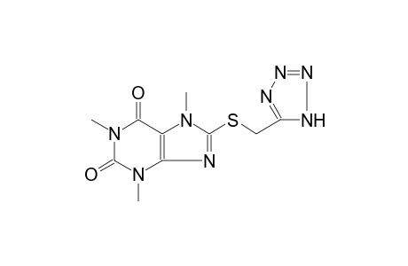 1H-purine-2,6-dione, 3,7-dihydro-1,3,7-trimethyl-8-[(1H-tetrazol-5-ylmethyl)thio]-