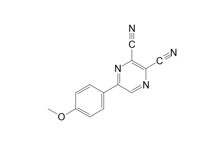 5-(p-methoxyphenyl)-2,3-pyrazinedicarbonitrile