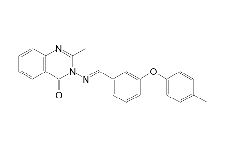 2-methyl-3-({(E)-[3-(4-methylphenoxy)phenyl]methylidene}amino)quinazolin-4(3H)-one