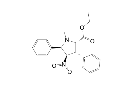 Proline, 1-methyl-4-nitro-3,5-diphenyl-, ethyl ester, (2.alpha.,3.alpha.,4.beta.,5.beta.)-