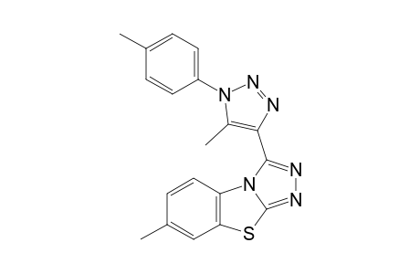 6-Methyl-1-[5-methyl-1-(p-tolyl)triazol-4-yl]-[1,2,4]triazolo[3,4-b][1,3]benzothiazole