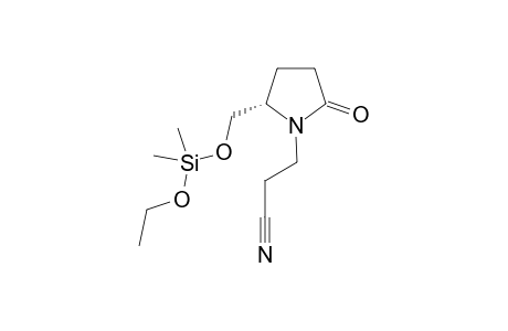 (S)-1-(2-Cyanoethyl)-5-(ethoxydimethylsilyloxymethyl)pyrrolidin-2-one