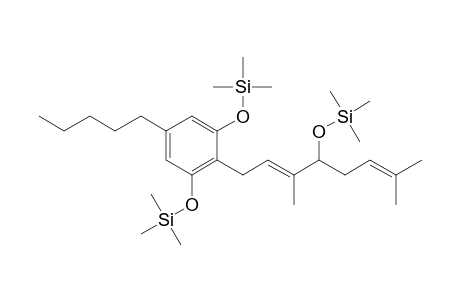 2-[4'-(trimethylsilyloxy)-3',7'-dimethylocta-2',6'-dienyl]-1,3-bis(trimethylsilyloxy)-5-pentylbenzene