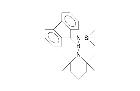 Spiro[2-(2,2,6,6-tetramethyl-piperidino)-1-trimethylsilyl-1,2-azaboriridine-3,9'-fluorene]