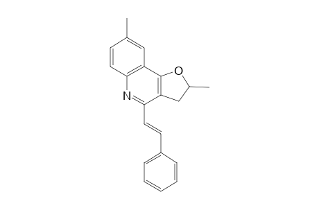 2,8-Dimethyl-4-[(E)-2-phenylethenyl]-2,3-dihydrofuro[3,2-c]quinoline