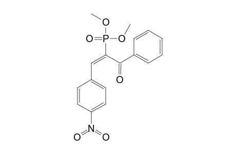 (E)-2-DIMETHOXYPHOSPHORYL-3-(4-NITROPHENYL)-1-PHENYLPROP-2-EN-1-ONE