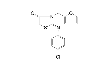(2Z)-2-[(4-Chlorophenyl)imino]-3-(2-furylmethyl)-1,3-thiazolidin-4-one