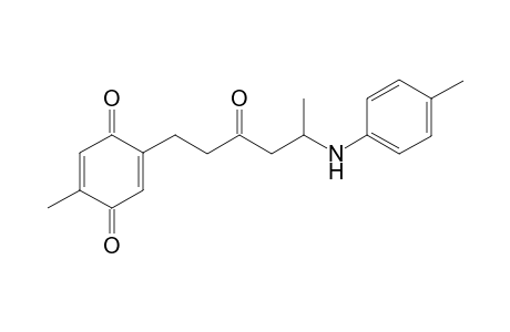 5-Methyl-2-[5'-(p-methylphenyl)amino]-3'-oxohexyl]-2,5-cyclohexadiene-1,4-dione