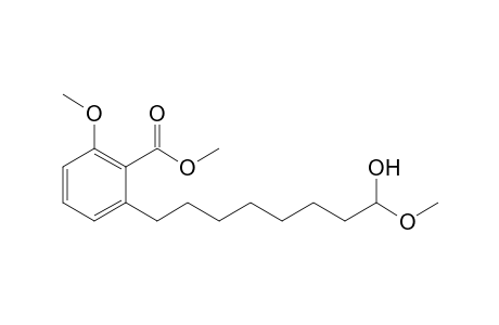 Methyl 6,8-dimethoxy-2-(8'-hydroxyoctyl)-benzoate