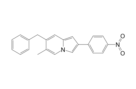 6-Methyl-2-(4-nitrophenyl)-7-(phenylmethyl)indolizine