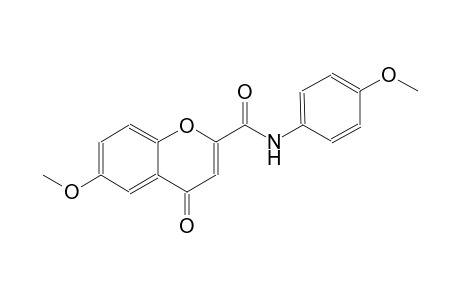 4H-1-benzopyran-2-carboxamide, 6-methoxy-N-(4-methoxyphenyl)-4-oxo-
