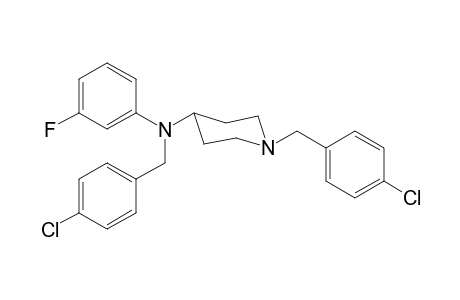 N,1-Bis(4-chlorobenzyl)-N-(3-fluorophenyl)piperidin-4-amine