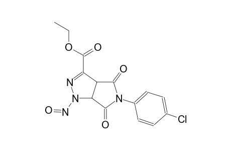 ethyl 5-(4-chlorophenyl)-1-nitroso-4,6-dioxo-1,3a,4,5,6,6a-hexahydropyrrolo[3,4-c]pyrazole-3-carboxylate