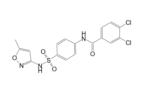 3,4-dichloro-N-(4-{[(5-methyl-3-isoxazolyl)amino]sulfonyl}phenyl)benzamide