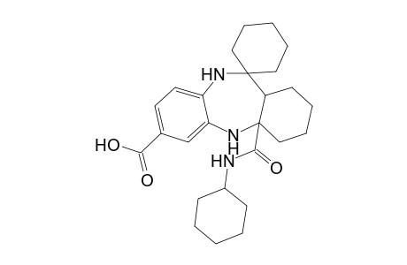 4a'-(Cyclohexylcarbamoyl)-1',2',3',4',4a',5',10',11a'-octahydrospiro[cyclohexane-1,11'-dibenzo[b,e][1,4]diazepine]-7'-carboxylic acid