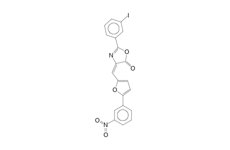 (4E)-2-(3-iodanylphenyl)-4-[[5-(3-nitrophenyl)furan-2-yl]methylidene]-1,3-oxazol-5-one