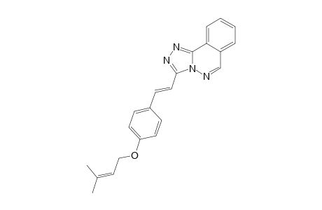 (E)-3-[4-(3-METHYLBUT-2-ENYLOXY)-STYRYL)-[1.2.4]-TRIAZOLO-[3.4-ALPHA]-PHTHALAZINE
