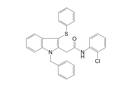 2-(1-benzyl-3-phenylsulfanyl-indol-2-yl)-N-(2-chlorophenyl)acetamide