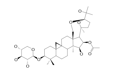 BEESIOSIDE-K;(20S,24S)-16-BETA-ACETOXY-18,24;20,24-DIEPOXY-9,19-CYCLOLANOSTANE-3-BETA,15-BETA,25-TRIOL-3-O-BETA-D-XYLOPYRANOSIDE