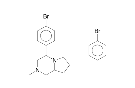 PYRROLO[1,2-a]PYRAZINE, 3,4-BIS(4-BROMOPHENYL)OCTAHYDRO-2-METHYL-, [3R-(3alpha,4beta,8Aalpha)]-