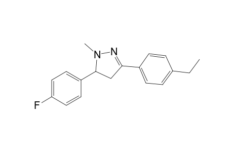 3-(4-Ethylphenyl)-5-(4-fluorophenyl)-1-methyl-4,5-dihydro-1H-pyrazole