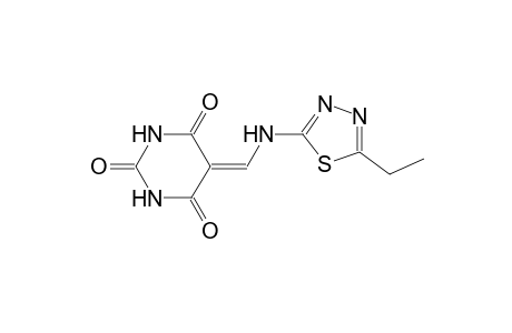 2,4,6(1H,3H,5H)-pyrimidinetrione, 5-[[(5-ethyl-1,3,4-thiadiazol-2-yl)amino]methylene]-