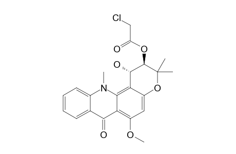(+/-)-TRANS-1-HYDROXY-2-CHLOROACETOXY-1,2-DIHYDROACRONYCINE