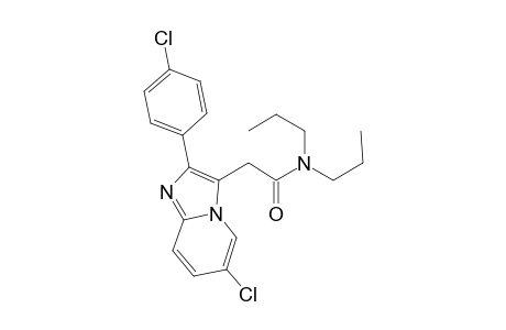 2-[6-chloranyl-2-(4-chlorophenyl)imidazo[1,2-a]pyridin-3-yl]-N,N-dipropyl-ethanamide