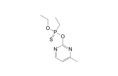 Phosphonothioic acid, ethyl-, O-ethyl O-(4-methyl-2-pyrimidinyl) ester