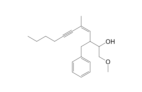 (Z)-3-benzyl-1-methoxy-5-methylundec-4-en-6-yn-2-ol