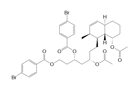 (1S,2S,4aR,8S,8aS)-8-Acetoxy-1-[(3'S,5'S)-3'-acetoxy-5',7'-bis(p-bromobenzoyloxy)heptyl]-2-methyl-1,2,4a,5,6,7,8,8a-octahydronaphthalene