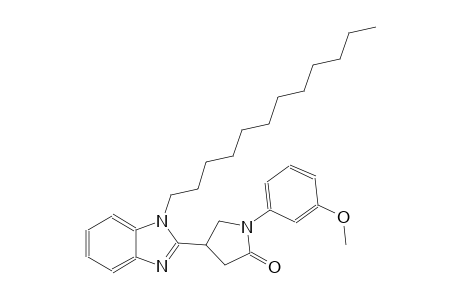 4-(1-dodecyl-1H-benzimidazol-2-yl)-1-(3-methoxyphenyl)-2-pyrrolidinone