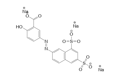 Benzoic acid, 5-[(6,8-disulfo-2-naphthalenyl)azo]-2-hydroxy-, trisodium salt