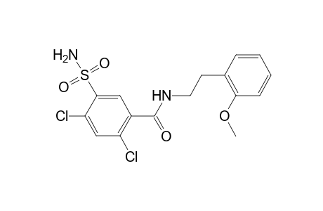 benzamide, 5-(aminosulfonyl)-2,4-dichloro-N-[2-(2-methoxyphenyl)ethyl]-
