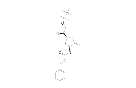 N-[(3S,5S)-5-[(1S)-2-(tert-butyl-dimethyl-silyl)oxy-1-hydroxy-ethyl]-2-keto-tetrahydrofuran-3-yl]carbamic acid benzyl ester